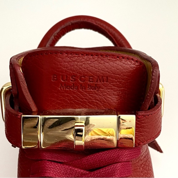 NWT: BUSCEMI Alce Dark Red Maroon Sneakers Men EU 40 (US 7) - Picture 4 of 11